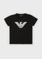 EMPORIO ARMANI Pima Jersey T-Shirt With Logo Kids Apparel