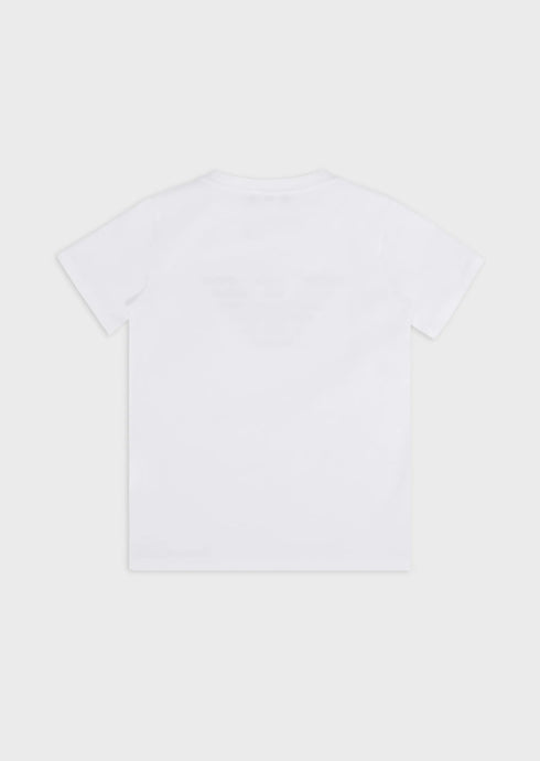 EMPORIO ARMANI Pima Jersey T-Shirt With Logo Kids Apparel