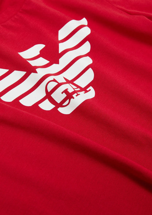 EMPORIO ARMANI Pima Jersey T-Shirt With Logo Kids Apparel