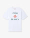 White Casablanca Diamond Logo Short Sleeve T-Shirt front
