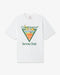 White Tennis Club Icon Pyramid Abduction Short Sleeve T-Shirt front