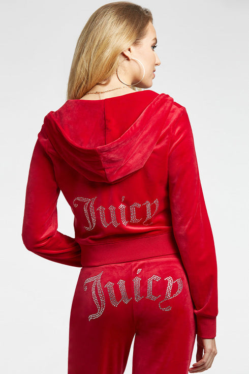 JUICY COUTURE Classic Juicy Hoodie Womens Apparel