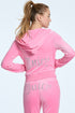 JUICY COUTURE Classic Hoodie Back Bling Womens Apparel