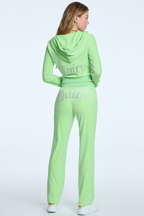 JUICY COUTURE Classic Hoodie Back Bling Womens Apparel