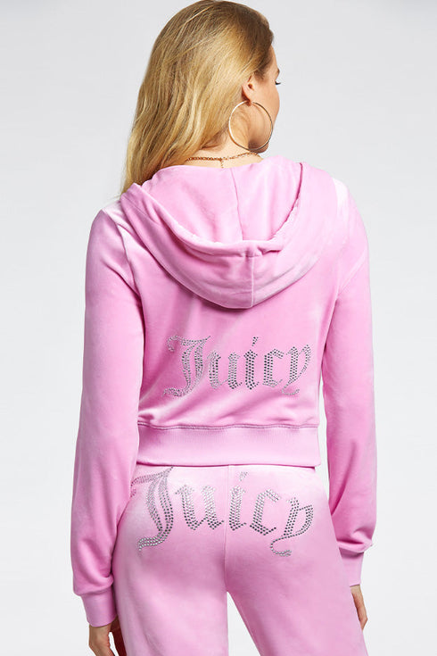 JUICY COUTURE Classic Juicy Hoodie Womens Apparel