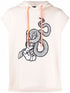 JUST CAVALLI COTTON HOODIE "HAND SNAKE" Mens Apparel