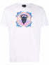 JUST CAVALLI QUEENS T-SHIRT WITH SKULL LOGO Mens Apparel