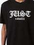 JUST CAVALLI CREW-NECK COTTON GOTHIC LOGOS Mens Apparel