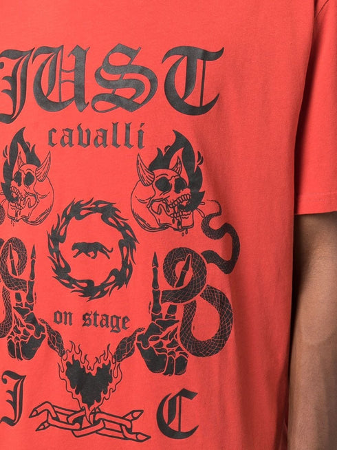 JUST CAVALLI COTTON TEE "JUST ON STAGE" Mens Apparel