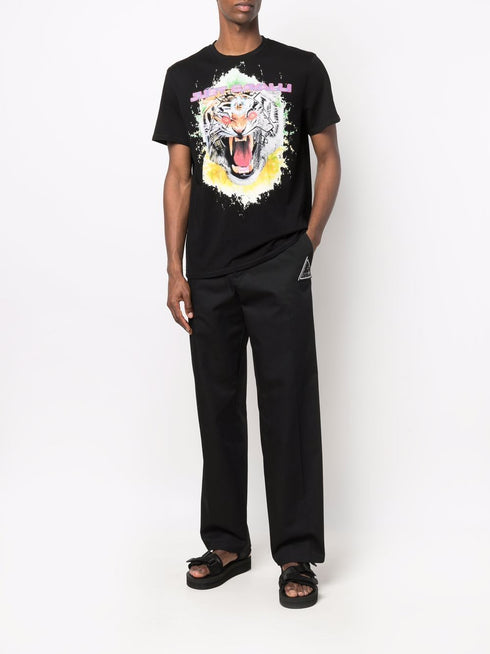 JUST CAVALLI QUEENS TEE "PSYCHEDELIC TIGER" Mens Apparel