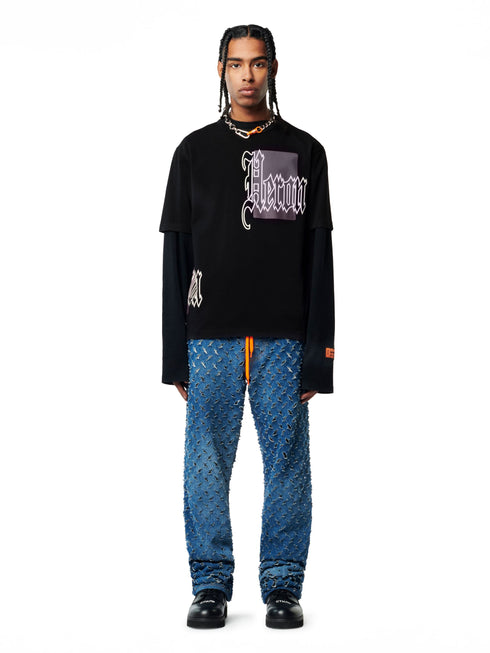 HERON PRESTON Gothic Color Blocks Ss Tee Mens Apparel
