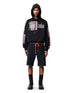 HERON PRESTON Gothic Color Blocks Hoodie Mens Apparel