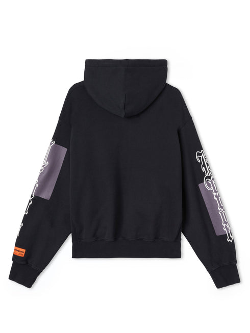 HERON PRESTON Gothic Color Blocks Hoodie Mens Apparel