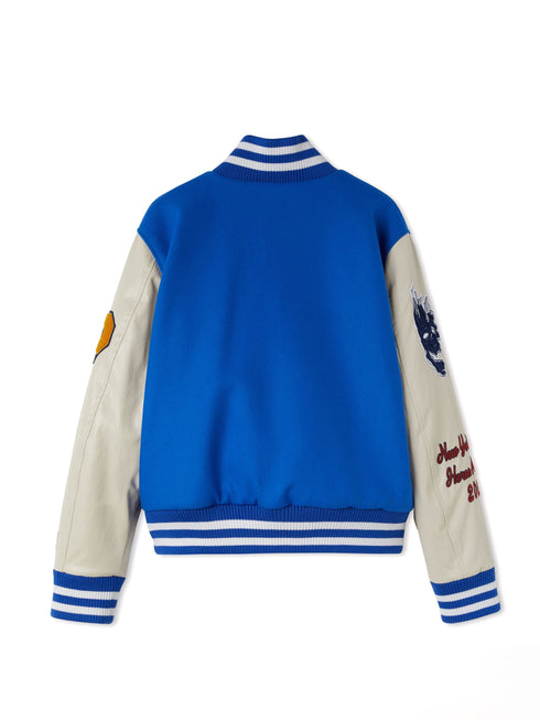 HERON PRESTON Patches Varsity Jacket Mens Apparel