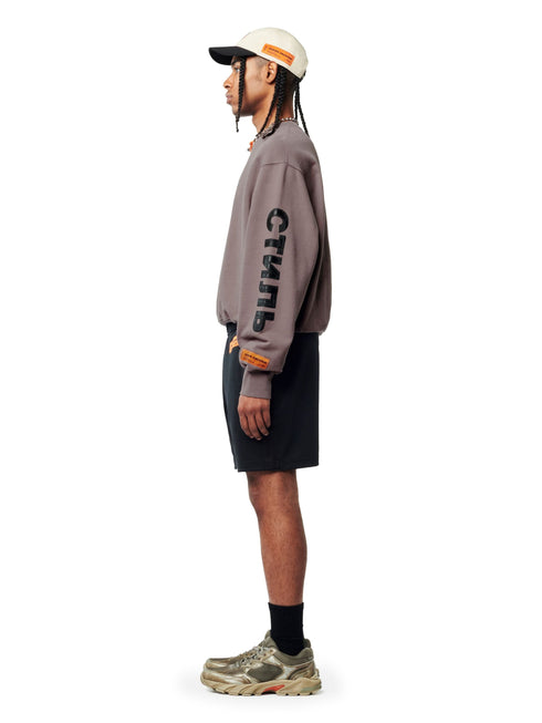 HERON PRESTON Flaming Skull Crewneck Mens Apparel