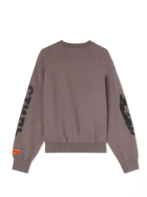 HERON PRESTON Flaming Skull Crewneck Mens Apparel