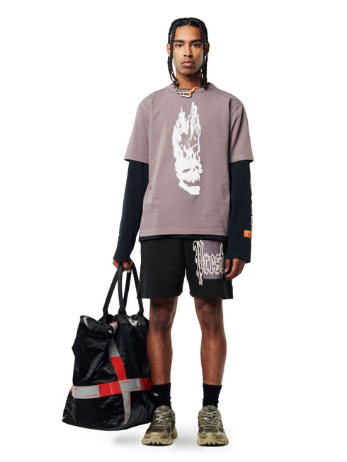 HERON PRESTON Color Blocks Sweatshorts Mens Apparel