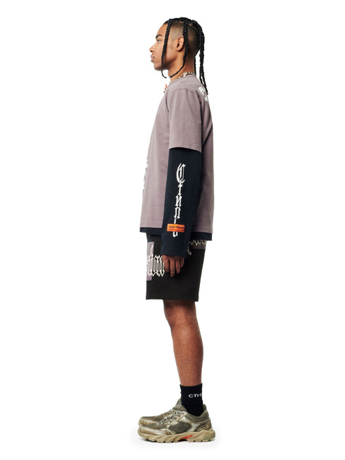 HERON PRESTON Color Blocks Sweatshorts Mens Apparel
