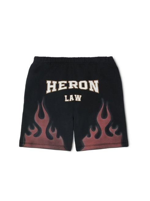 HERON PRESTON Law Flames Sweatshorts Mens Apparel