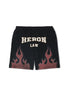 HERON PRESTON Law Flames Sweatshorts Mens Apparel