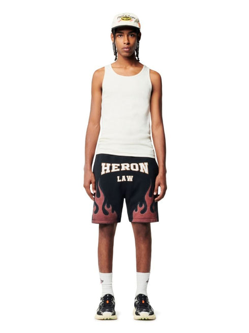 HERON PRESTON Law Flames Sweatshorts Mens Apparel