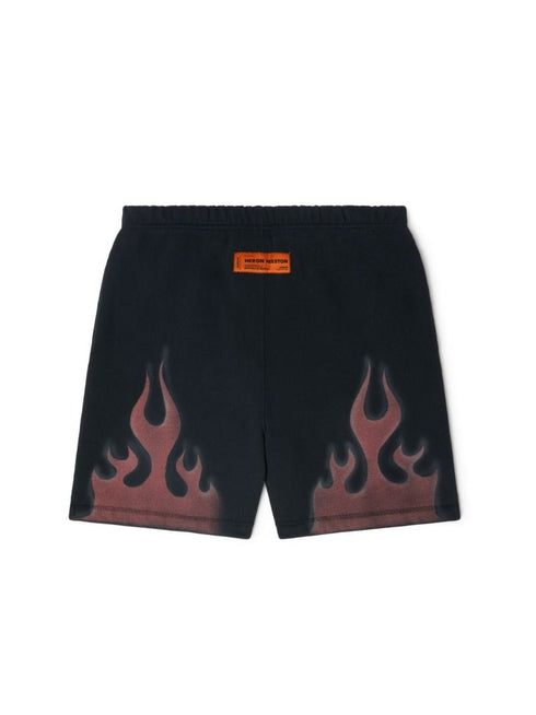 HERON PRESTON Law Flames Sweatshorts Mens Apparel