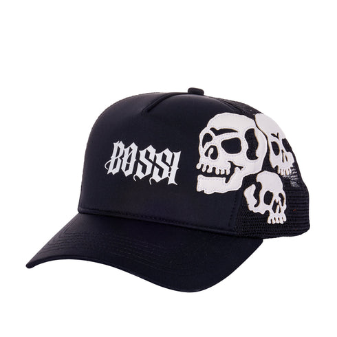 BOSSI Neoprene Skull Trucker Hat Accessories