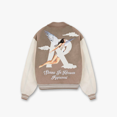 REPRESENT Storms In Heaven Varsity Jkt Mens Apparel