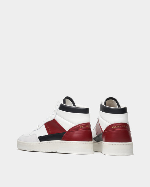 FILLING PIECES Mid Ace Skyline Red Mens Sneakers