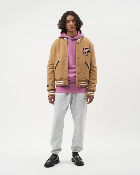 FILLING PIECES Varsity Jacket Camel Mens Apparel