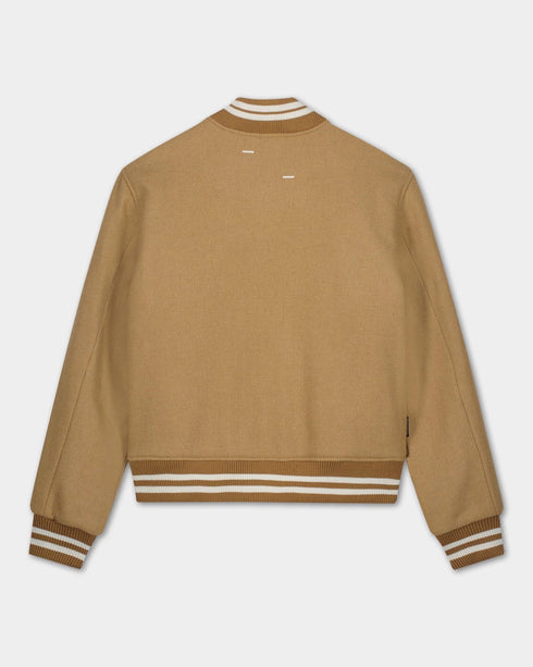 FILLING PIECES Varsity Jacket Camel Mens Apparel