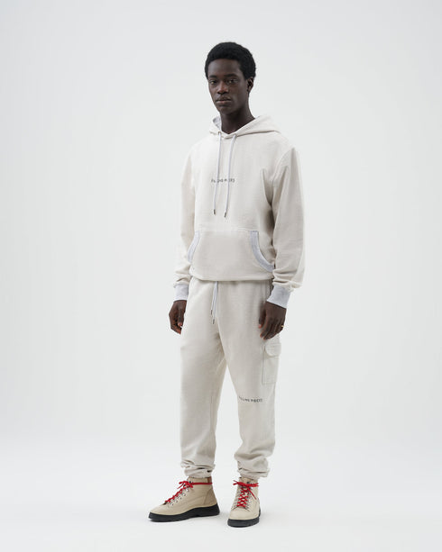 FILLING PIECES Hoodie Reverse Grey Melange Mens Apparel