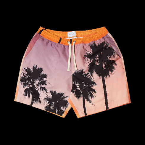 BLUE SKY INN Swim Trunk Sunset Palms Mens Apparel