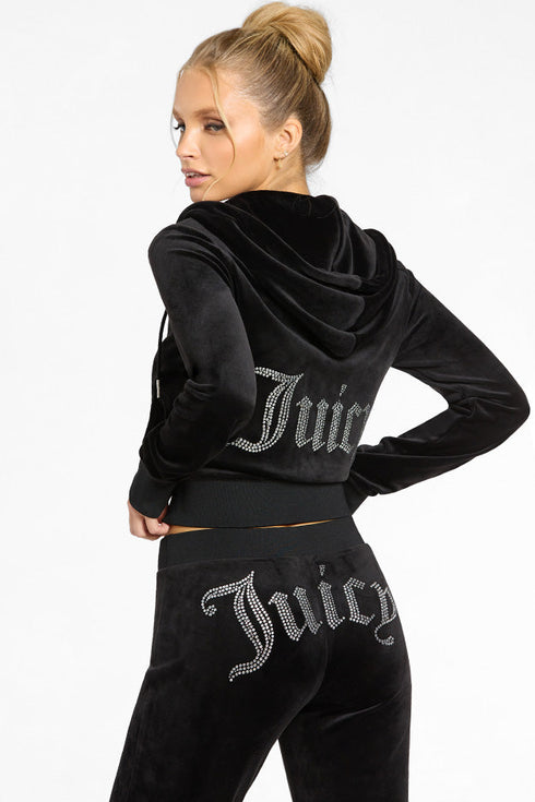 JUICY COUTURE Classic Juicy Hoodie Womens Apparel
