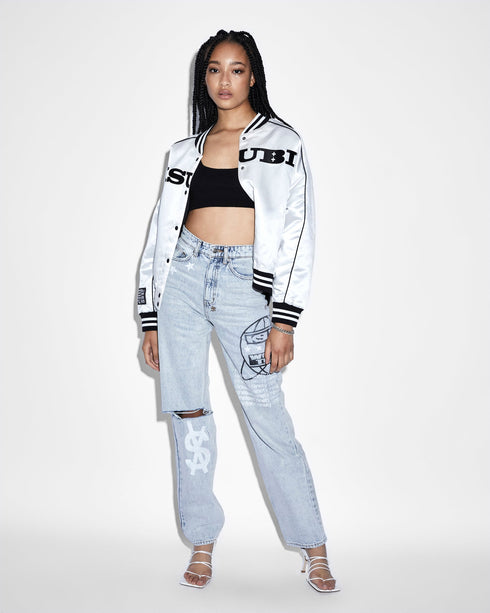 KSUBI Retro Bomber Womens Apparel