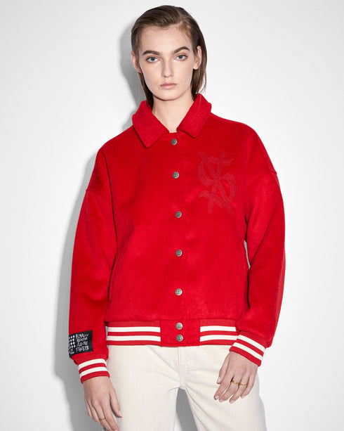 KSUBI Tribute Jacket Crimson Womens Apparel