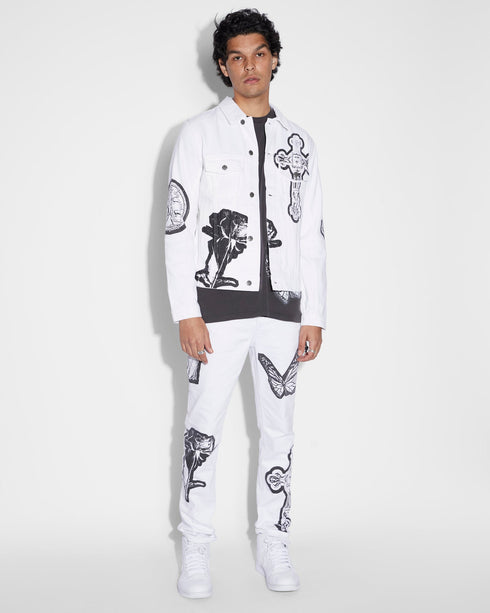 KSUBI Chitch Kut Out Ivory Mens Apparel