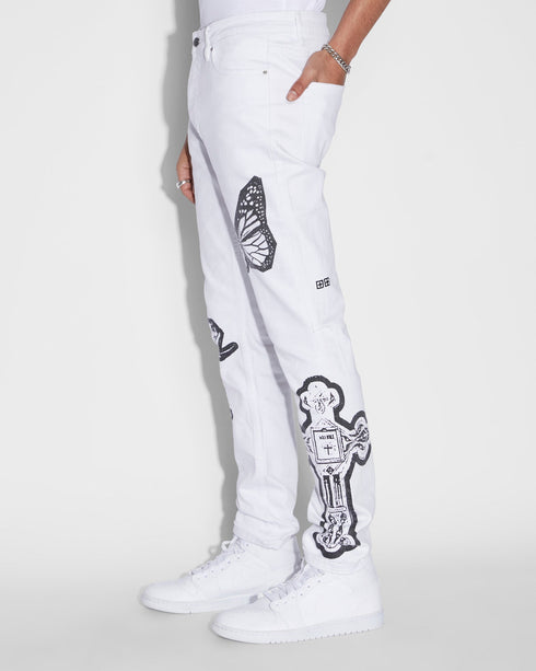 KSUBI Chitch Kut Out Ivory Mens Apparel