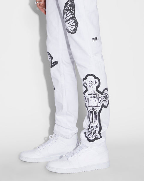 KSUBI Chitch Kut Out Ivory Mens Apparel