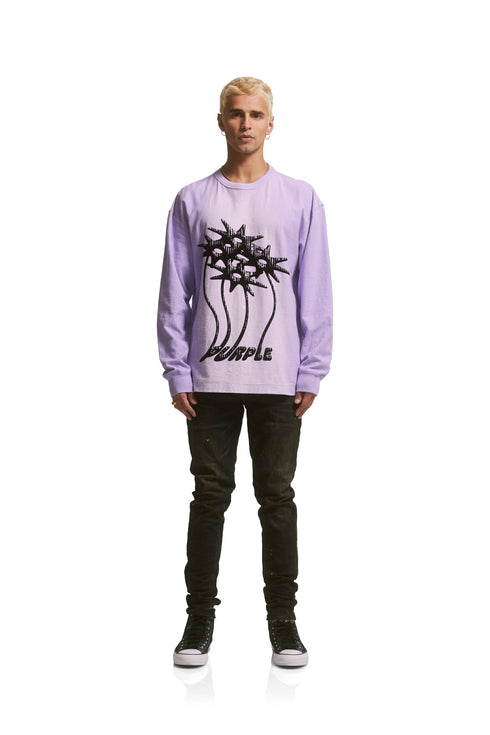 PURPLE BRAND P204-JLFT223 Regular Fit Long Sleeve Shirt Mens Apparel