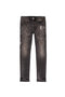 PURPLE-BRAND P001 Black Dirty Vintage White Paint Mens Apparel