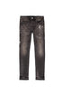 PURPLE-BRAND P001 Black Dirty Vintage White Paint Mens Apparel