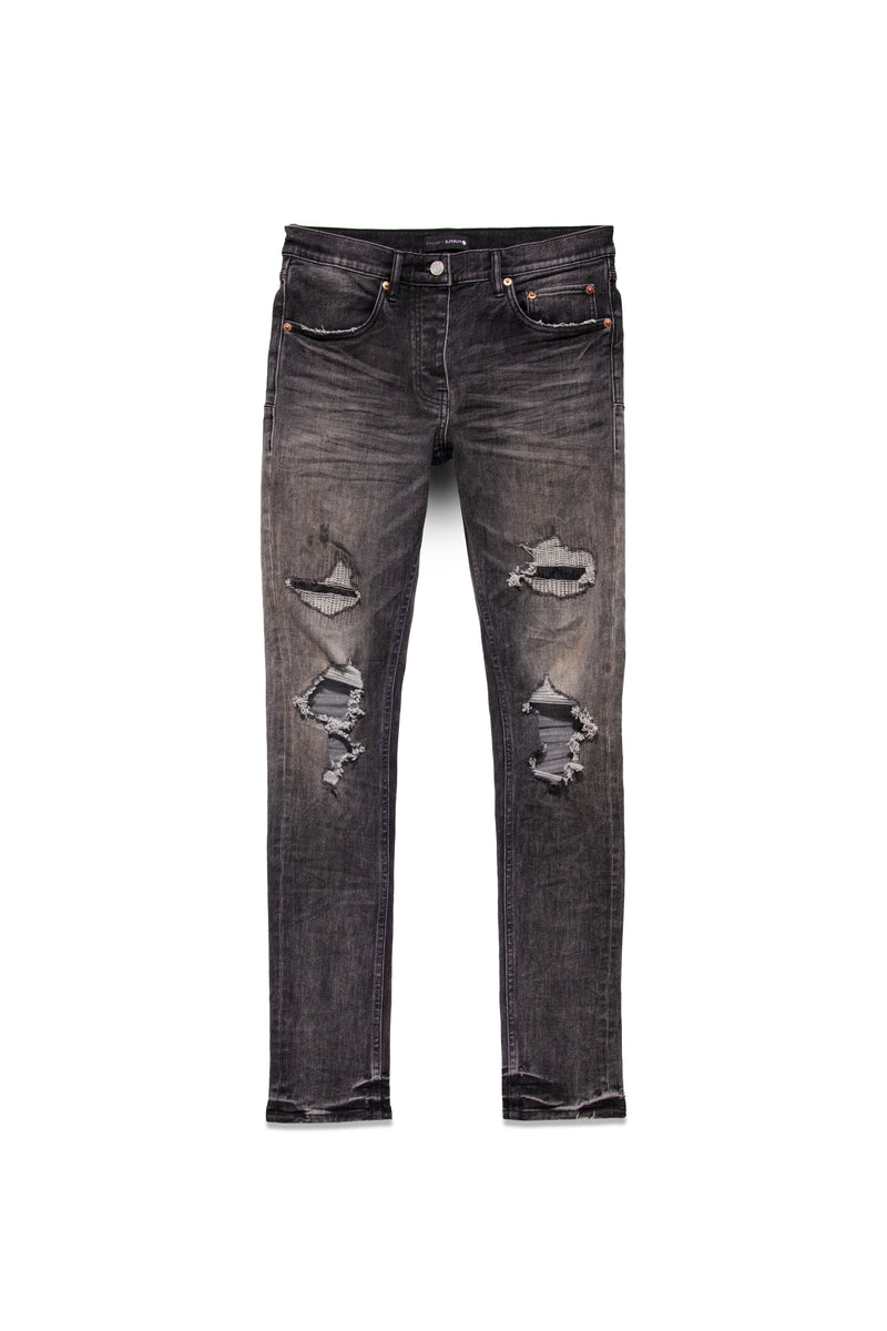 PURPLE BRAND P001 Black Big Knee Blowouts Mens Apparel – ASPHALT