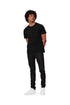 PURPLE BRAND P001 Black Lustre Snake Print Mens Apparel