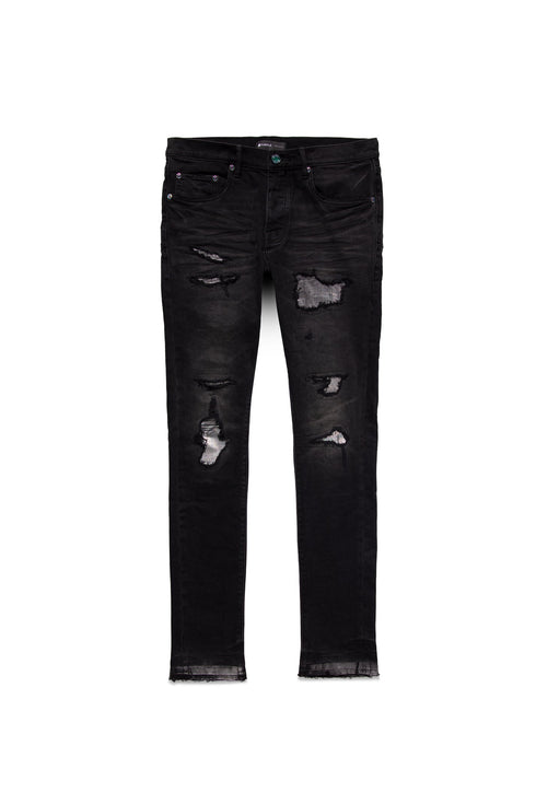 PURPLE BRAND P001 Black Vintage Holographic Mens Apparel