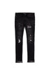 PURPLE BRAND P001 Black Vintage Holographic Mens Apparel