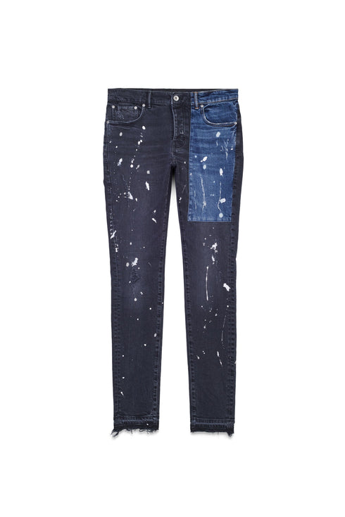 PURPLE BRAND P001 Color black Patch Denim Mens Apparel