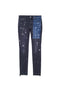 PURPLE BRAND P001 Color black Patch Denim Mens Apparel