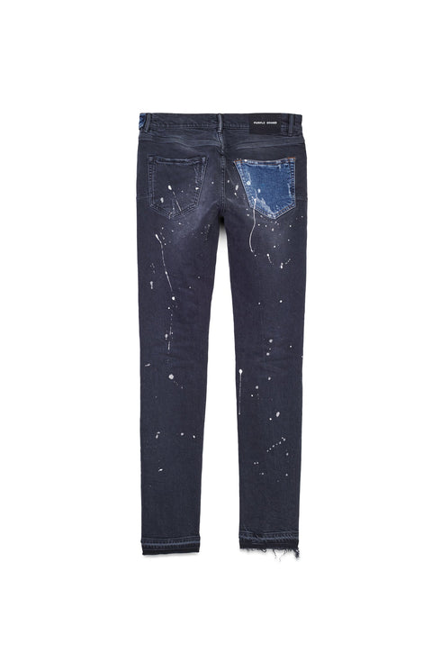 PURPLE BRAND P001 Color black Patch Denim Mens Apparel