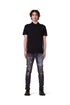 PURPLE BRAND P001 Color black Patch Denim Mens Apparel